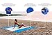 Beach Blanket with Zipper Design Stitched with New Water Proof and Sand Proof Diamond Rip-Stop Nylon Parachute Material Picnic Beach Blanket By Jeneric Designs