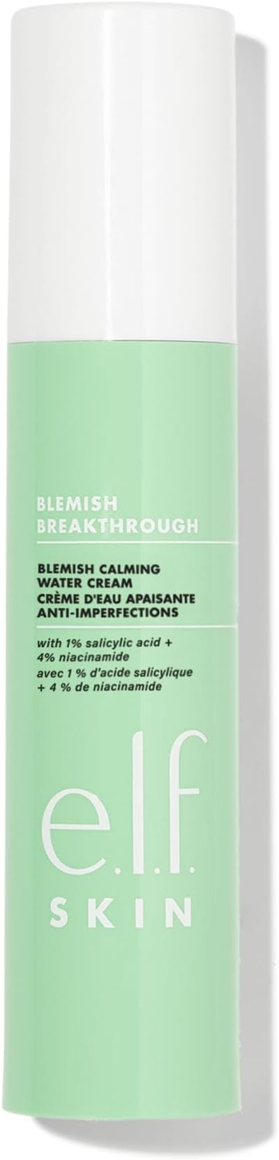e.l.f. SKIN Blemish Breakthrough Calming Water Cream Face Moisturiser For Acne