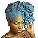 Urban Turbanista Head Wrap- Demin Blue -Chambray Headwrap Scarf