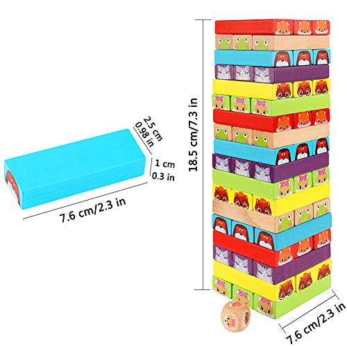 6 Lewo+Colored+Stacking+Building+BlocksTower