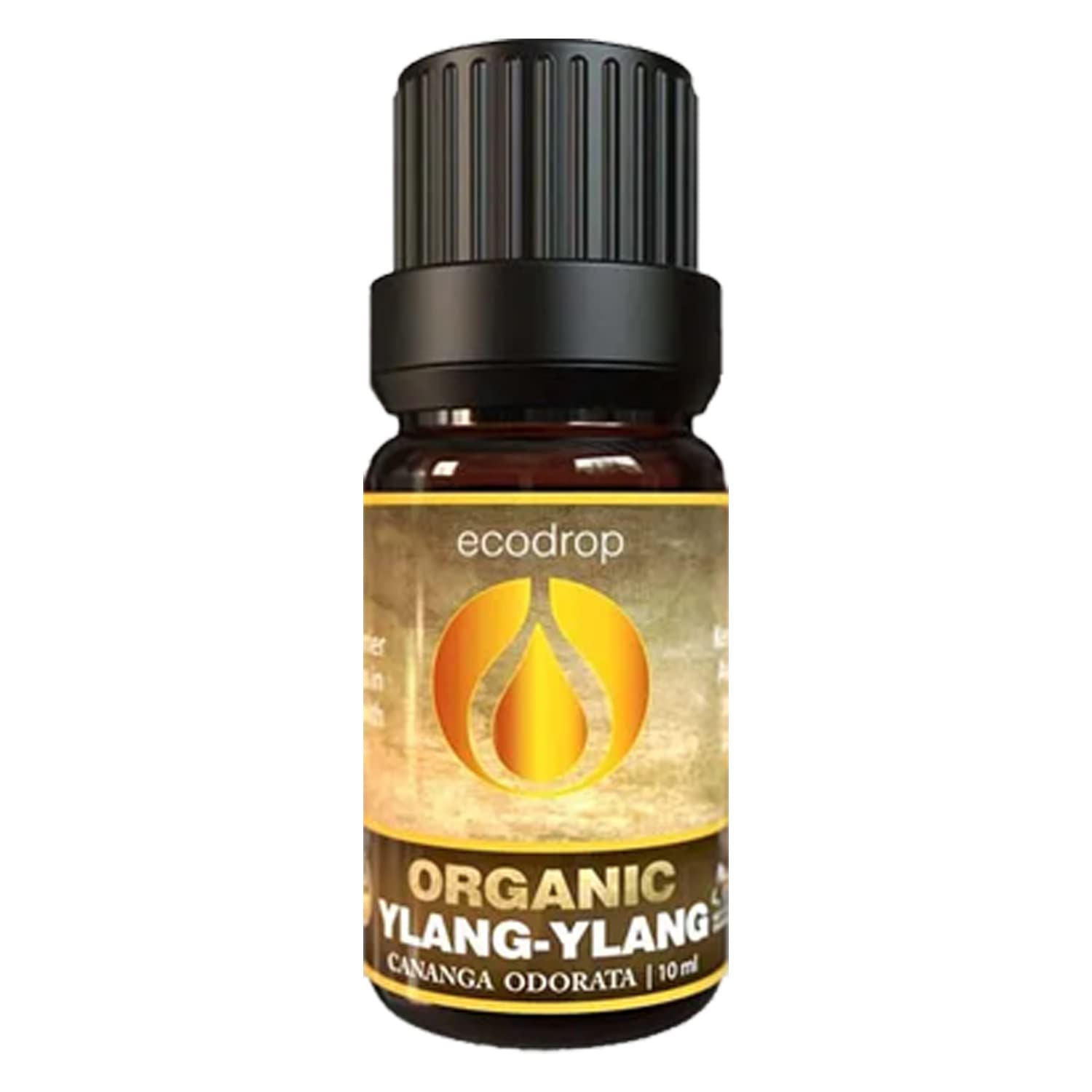 Ylang Ylang Essential Oil, Certified Organic, 100% Pure, Aromatherapy, Massage, Diffusers & Bath - 10ml (Cananga Odorata)