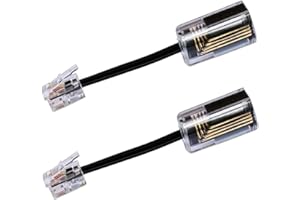 Lativu Phone Cord Detangler for Desk Phone, 2 Pack 360 Degree Rotating Telephone Cord Detangler Swivel Cord, No Tangle Phone Cord for Landline