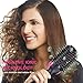Hair Dryer Brush, Hieha Hot Air Brush, 3 IN 1 One Step Hair Dryer & Volumizer, Salon Negative Ion Blow Dryer Brush for Straightening, Curling, Reducing Frizz and Static (Black)thumb 3