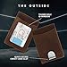 Access Denied Real Leather Wallets For Men - Money Clip Bifold Mens Wallet Brown RFID Front Pocket Thin Minimalist Credit Card Holder - Gifts For Men