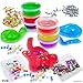 Play22 DIY Slime Kit for Kids - 18 Color Crystal Slime Making Kit, Includes Colorful Foam Balls, Fruit Face, Eyes, Stars, Glitter, Beads, Molds, Straws, Glow in Dark Powder and Much More - Original