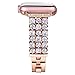 Apple Watch Band Series 1 Series 2 Series 3, HandyGear Handmade Classy Bling Crystal Rhinestone Diamonds Bracelet Strap Replacement Bands for iWatch Apple Watch (38mm BD Rose Gold)