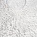 Vdomus Contour Bath Rug, Soft Shaggy U-Shaped Toilet Floor Mat Bathroom Carpet, 19.5 X 19.5 inches (1 Set U-Shaped White)