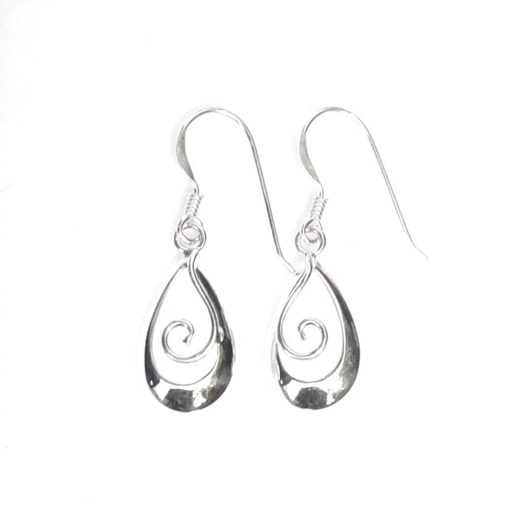 BellaMira Lifestyle Accessories Fine Platinum Overlay 925 Sterling Silver Handmade Earrings Fine Jewellery Gift Boxed (Teardrop Earrings)