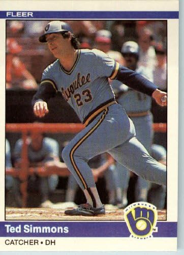Amazon 1984 Fleer Baseball Card 213 Ted Simmons Collectibles 