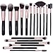 Makeup Brushes 18 Pcs Makeup Brush Set Premium Synthetic Foundation Brush Blending Face Powder Blush Concealers Eye Shadows Make Up Brushes Kit (Rose Golden)