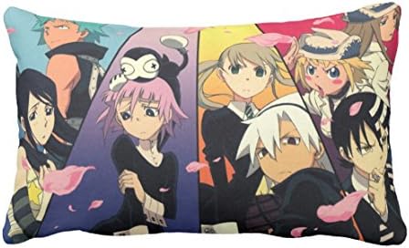 Nevin Moore Custom Softhome Decoration Japanese Anime Soul Eater Cute Sofa Cushion Waist Pillow Cover Cotton Duplex 20X30Inch