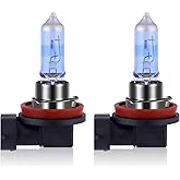 NEWBROWN H11 Headlight Bulb Halogen Fog Light Bulb Low Beam 12V 55W 5000K White Light Long Life Replacement PGJ19-2 (H11, 2 Pcs)