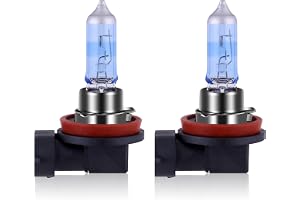 NEWBROWN H11 Headlight Bulb H11 Halogen Headlight Bulb 5000K Super White Light Long Life Replacement PGJ19-2 12V/55W (H11, 2 Pack)