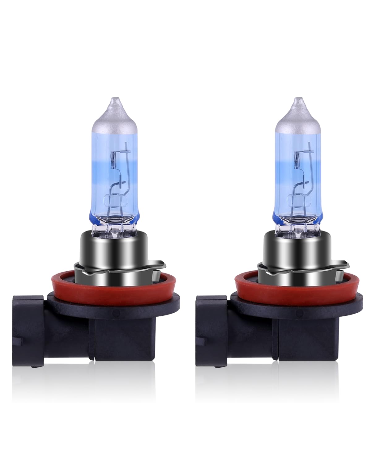 NEWBROWN H11 Headlight Bulb H11 Halogen Headlight Bulb 5000K Super White Light Long Life Replacement PGJ19-2 12V/55W (H11, 2 Pack)