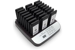 Corum Security 24 Social Distancing Keeping Pagers for Restaurants Paging System Coast Buzzer Beep Lineup Waiting Queue Signal Calling Customer Service for Cuisine Hospital 24