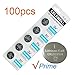 CELEWELL Bulk 100 Pack CR2025 3V Battery Lithium Coin Cell 170mAh