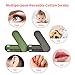 Cotton Swabs 2 Pack Portable Silicone Swab Cleanable Double-Tipped Ear Cleaning Cosmetic Cotton Buds Sticks Travel Makeup