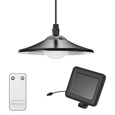 Solarlampen für Außen, Tomshine Solar Hängeleuchte mit Fernbedienung, Tragbare Solarleuchte, 2 Modi Solar Pendelleuchte Hänge