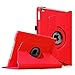 Fintie iPad Air 2 Case (2014 Release) - 360 Degree Rotating Stand Protective Case Smart Cover with Auto Sleep/Wake Feature for Apple iPad Air 2, Red