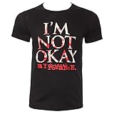My Chemical Romance Men's I'm Not Okay Splatter T Shirt - Small, Black