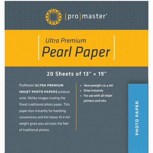 ProMaster Ultra Premium Pearl Paper - 13"x19" - 20 Sheets, (Model 8642)
