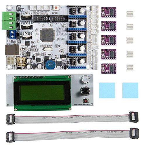 3D Printer Motherboard GT2560 + DRV8825 Driver + LCD2004 Kit