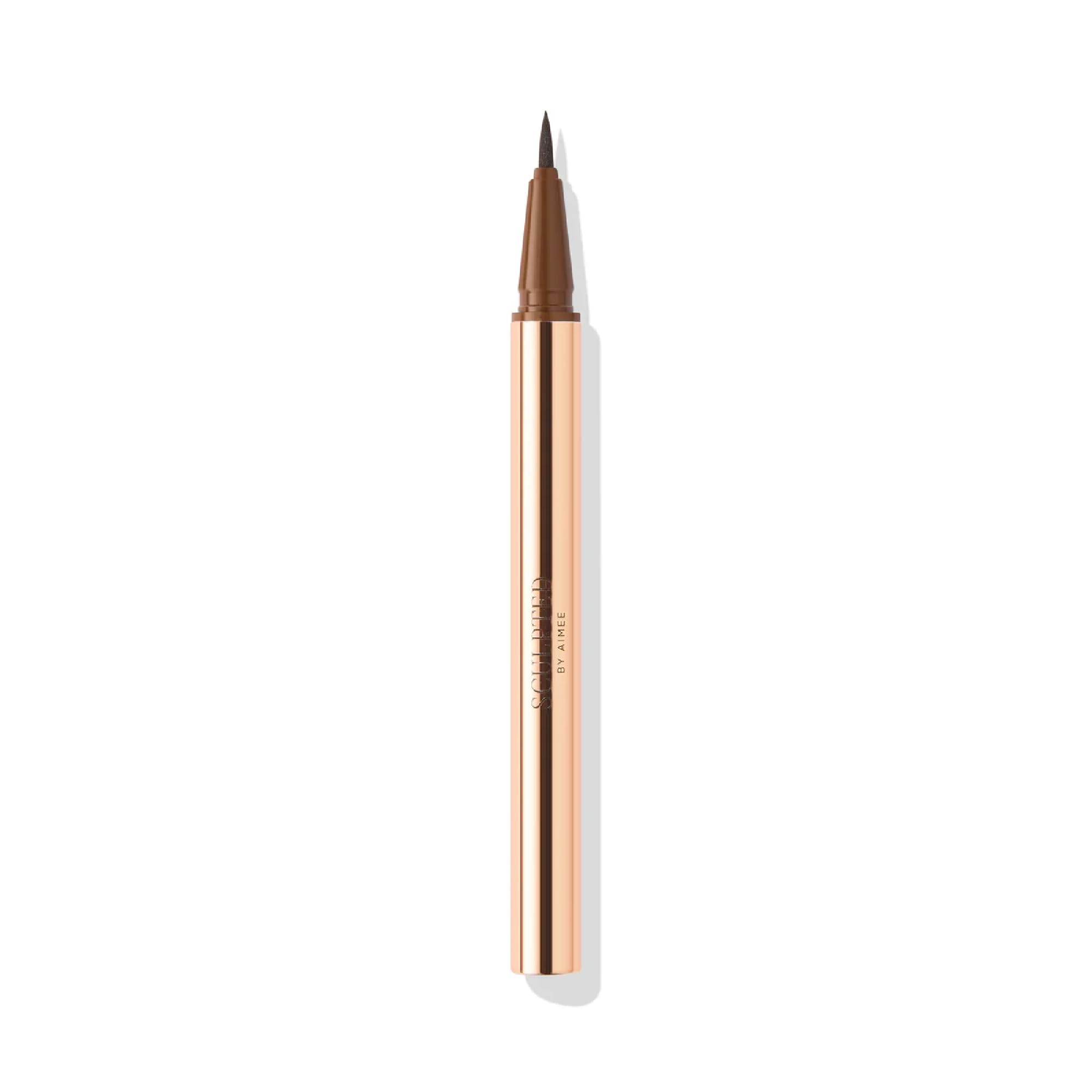 EasyGlide Liquid Eyeliner from Sculpted by Aimee - Precision Liquid Brown Eyeliner Pen for Long-Lasting, Smudge-Proof and Highly Pigmented Eye Liner