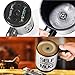 Stainless Steel Coffee Mug Self Stiring Mugs Electric Automatic Mixing Cups for Stir Coffee Milk Mix Juice Drink and Plastic 300ml 12-16 OZ (Black)