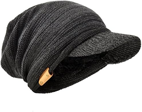 Unisex Winter Oversized Slouch Skull Cap Beanie - Thick Fleece Lined, One Size