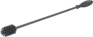 Wenko 54760100 Silikon Flaschenbürste, Spülbürste, extra lang, Silikon, Grau, 3.5 x 38 x 3.5 cm