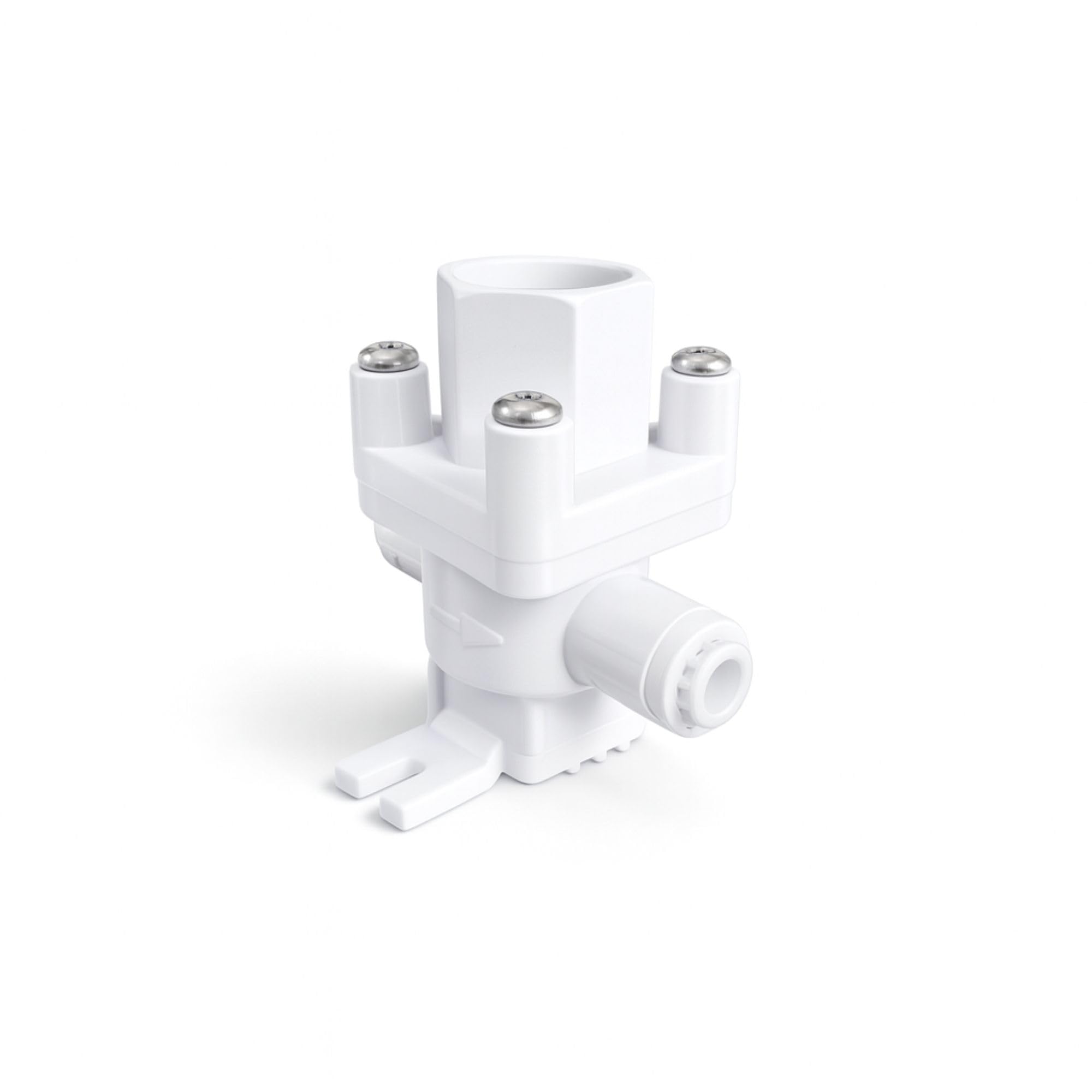 Water pressure regulator suitable for Amway Espring water filter allows connection of all three way taps, tap pressure reduction.