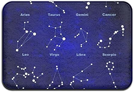 DDIAN Zodiac Symbol Sign Non Slip Mat, Kitchen, Toilet, Laundry, Bedroom Or Pet Mat.