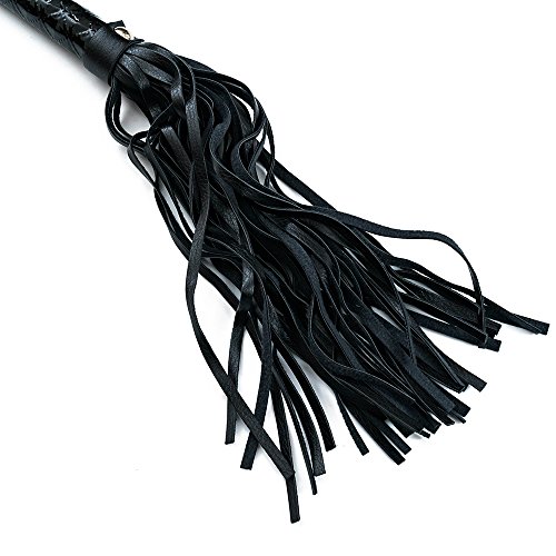 sunland Faux Leather Short Riding Whip with Diamond Pattern Handle - Thumbnail 5