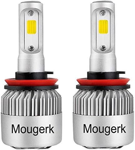 Mougerk H11 LED Headlight Bulb Conversion Kit (Pack of 2) Silver