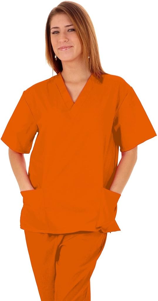 Amazon Com M M Scrubs Women S Scrub Set Medical Scrub Top And Pants Xs To 3xl Clothing