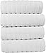 Classic Turkish Towels CTT Luxury Hand Towels for Bathroom Set of 4, 100% Turkish Cotton, Quick Dry & Comfy Towels for Hotel & Spa, Highly Absorbent | 20