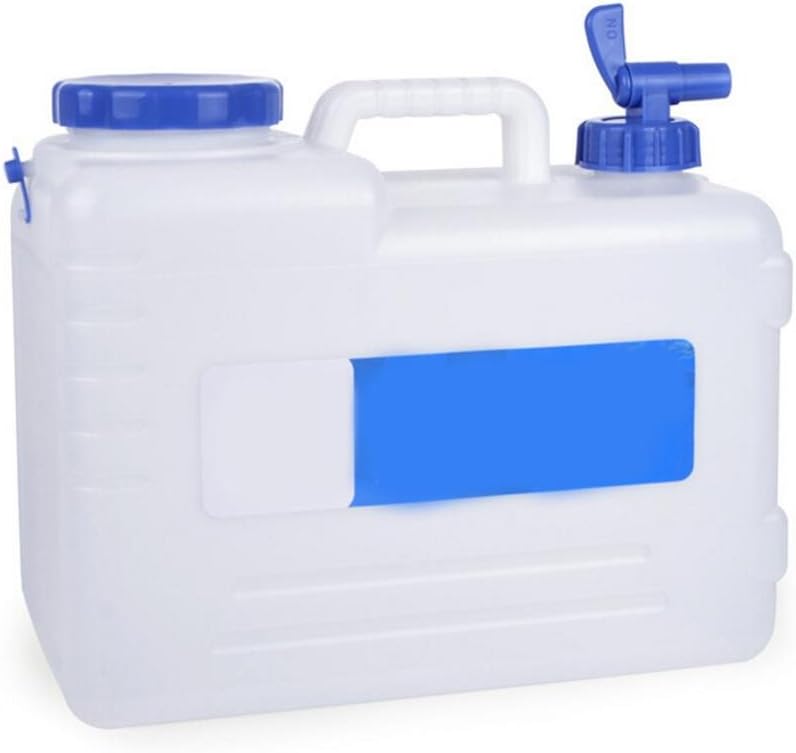 Camping Water Containers with Spigot and Spout, 4 Gallon Portable Emergency Water Storage Bucket BPA Free for Car Outdoor Road Trips Home