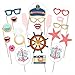 Nautical Photo Booth Props Toshine Cruise Ship Decorations for Party DIY Photo Booth Prop Kits for Birthday Hollywood Wedding Party Supplies Fun Accessories 20 Pcs