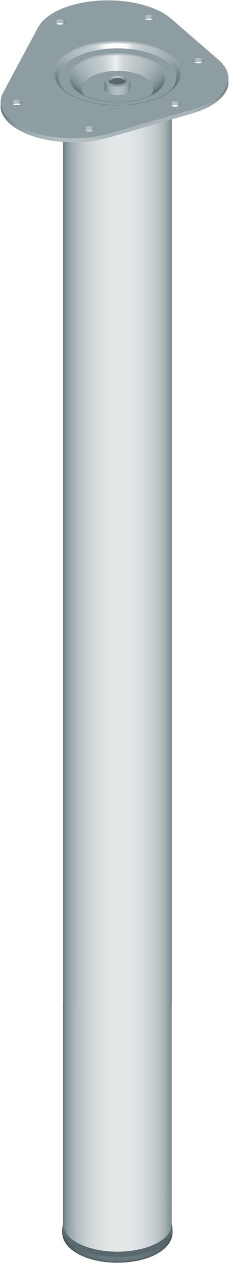 Element System 11102-00052 Round Furniture feet, Chrome, 80 cm