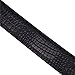 Men's Casual Automatic Buckle Belt, Luxury Style Black Belts with Crocodile Pattern