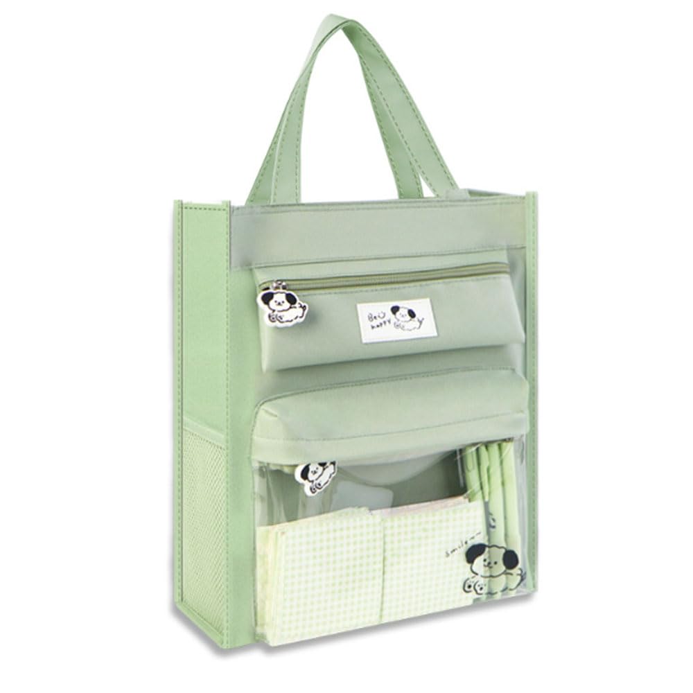 Oaygat A4 Tote Bag Student Book Pouch Document Organizer School Book Bag Zipper File Pouch