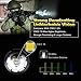 2 Pcs LED Tactical Flashlight, 1600 LM Ultra Bright - CREE XML T6 LED Taclight As Seen On Tv with 5 Light Modes and Adjustable Focus for Emergency Camping Hiking