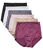 Barbra's 6 Pack Women's High-Waist Tummy Control Girdle Panties (XXX-Large, Silky Flower)