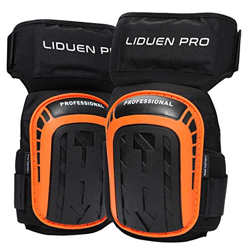 ひざパット 作業用 快適なゲルクッション構造 LIDUEN PRO ひざサポーター 厚手 滑り止め フォーム ニーパッド ガーデニング、フローリング作業用 両膝セット…