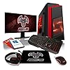 ADMI Gaming PC Package: AMD Ryzen 5 3400G Quad Core Vega 11 Graphics, 1TB HDD, 16GB DDR4, F3 Red Case, 300mbps WiFi…