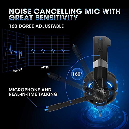 4 Over+Ear+Headphones+Noise+Canceling+Microphone+Comfortable