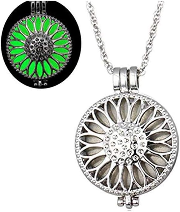 one jewerly FLOWER green Luminous Necklace