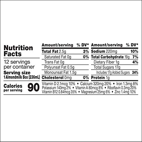SILK SHELF-STABLE ALMONDMILK SINGLES, DARK CHOCOLATE, DAIRY-FREE, VEGAN, NON-GMO PROJECT VERIFIED, 8 OZ. (PACK OF 18)