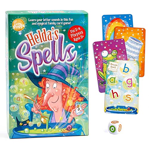 Little Profs Helda's Spells Letter Phonics Game for 3, 4, 5+ year olds. Educational Learning Toy, Word Games for Kids.