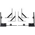 Nuvo Iron Gate Corner Frame Brace Kit, Black, 1 Count (Pack of 1)